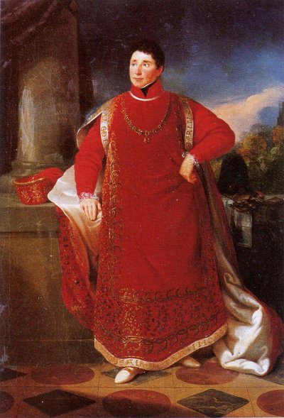 Charles Alain de Rohan como caballero del Toisón de Oro de Alexander Clarot
